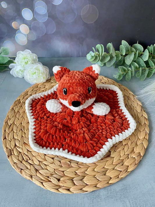 Doudou plat renard - Les Mailles Calines