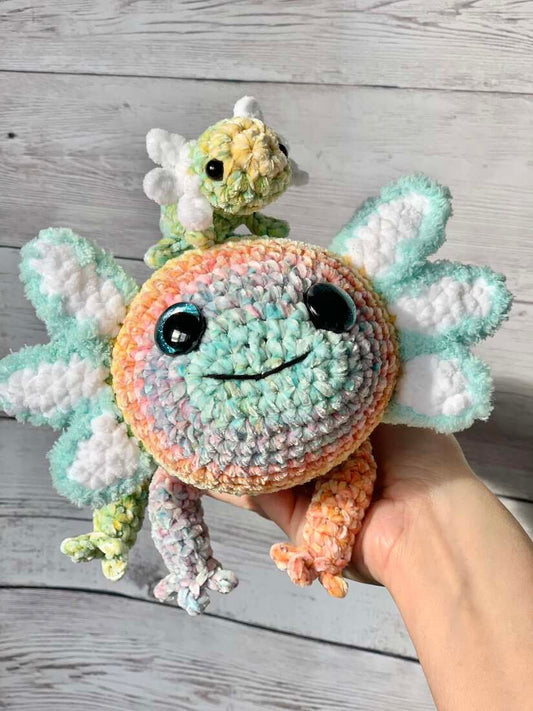 Maman axoltl - Les Mailles Calines