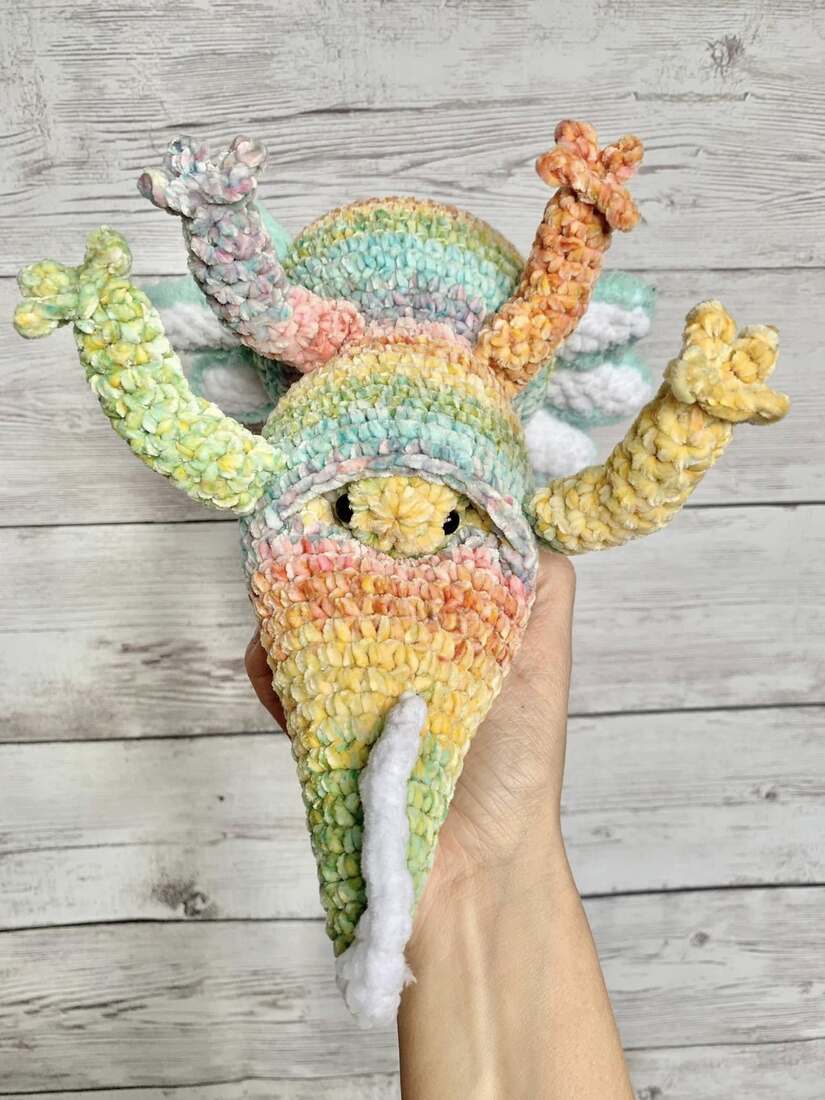 Maman axoltl - Les Mailles Calines