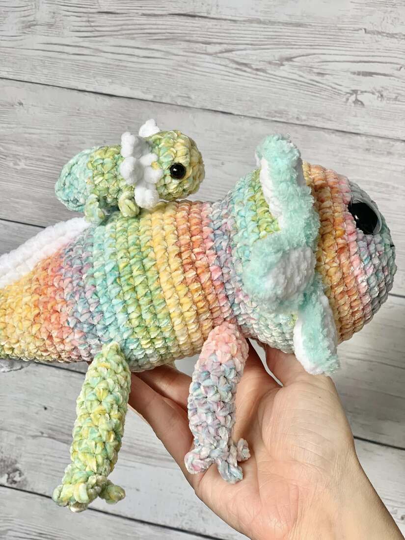 Maman axoltl - Les Mailles Calines