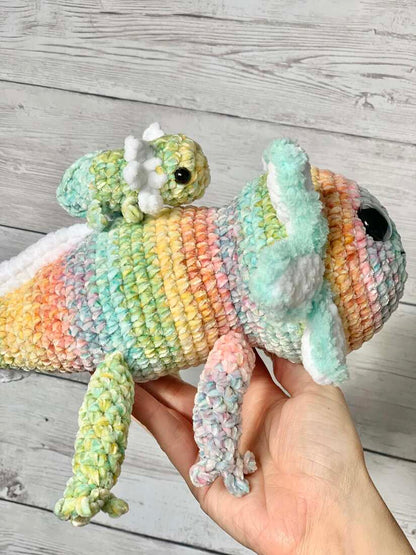 Maman axoltl - Les Mailles Calines