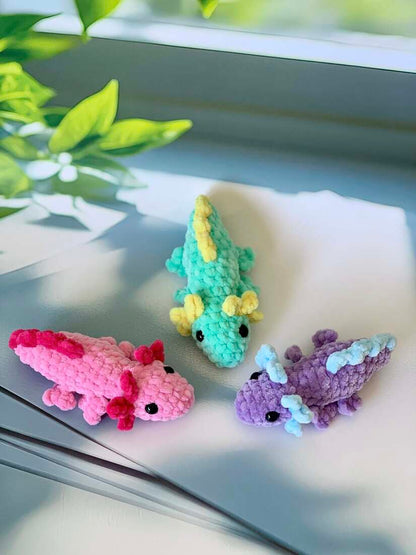 Porte-clés axolotl Les mailles calines