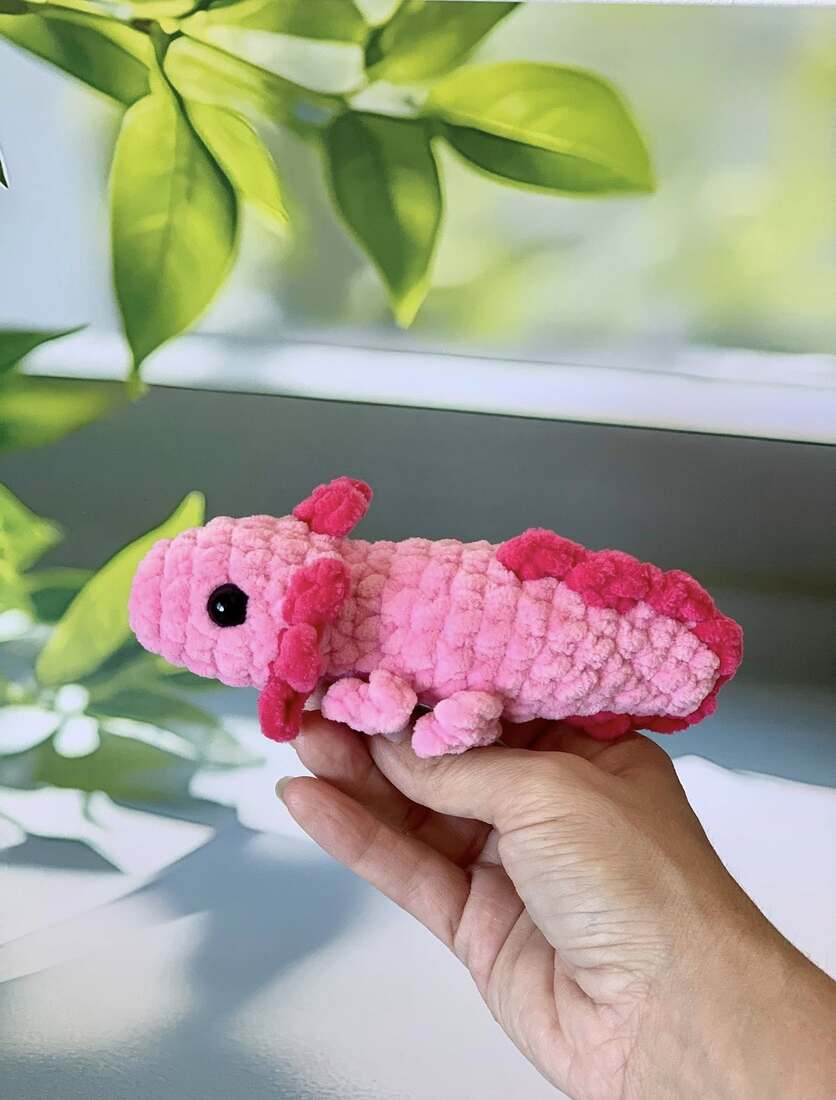 Porte-clés axolotl Les mailles calines