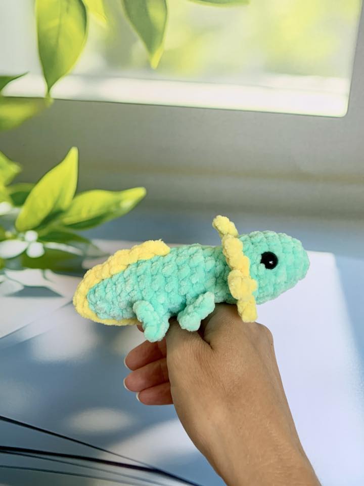 Porte-clés axolotl Les mailles calines