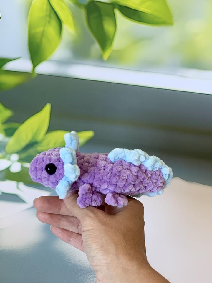 Porte-clés axolotl Les mailles calines