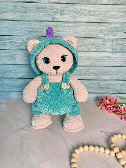 Ours en costume dino Les mailles calines