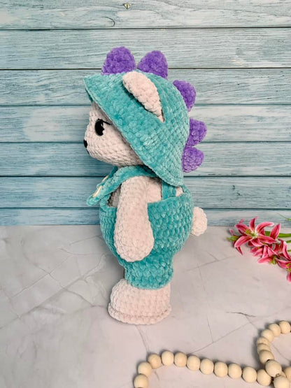 Ours en costume dino Les mailles calines