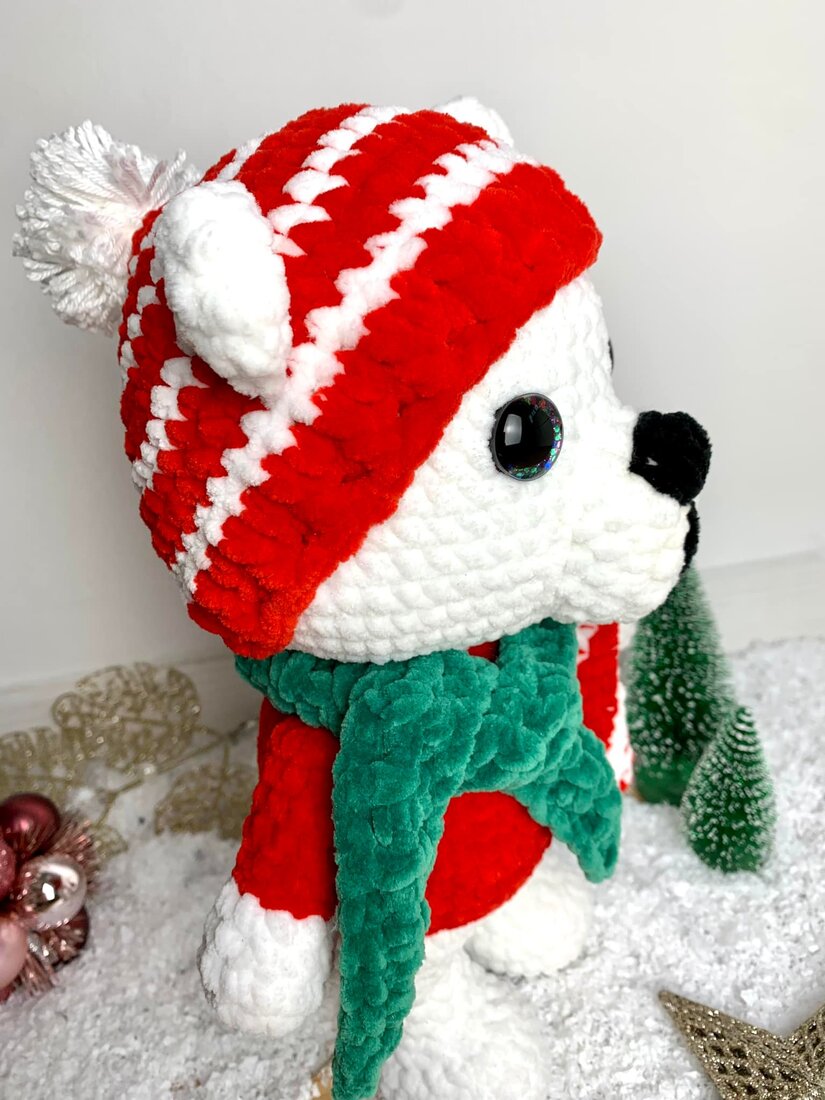 Ours de Noël - Les Mailles Calines