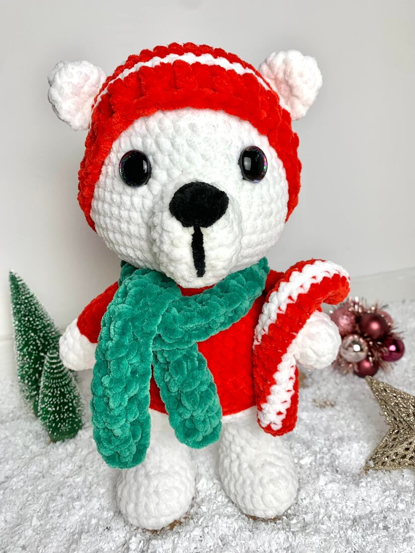 Ours de Noël - Les Mailles Calines