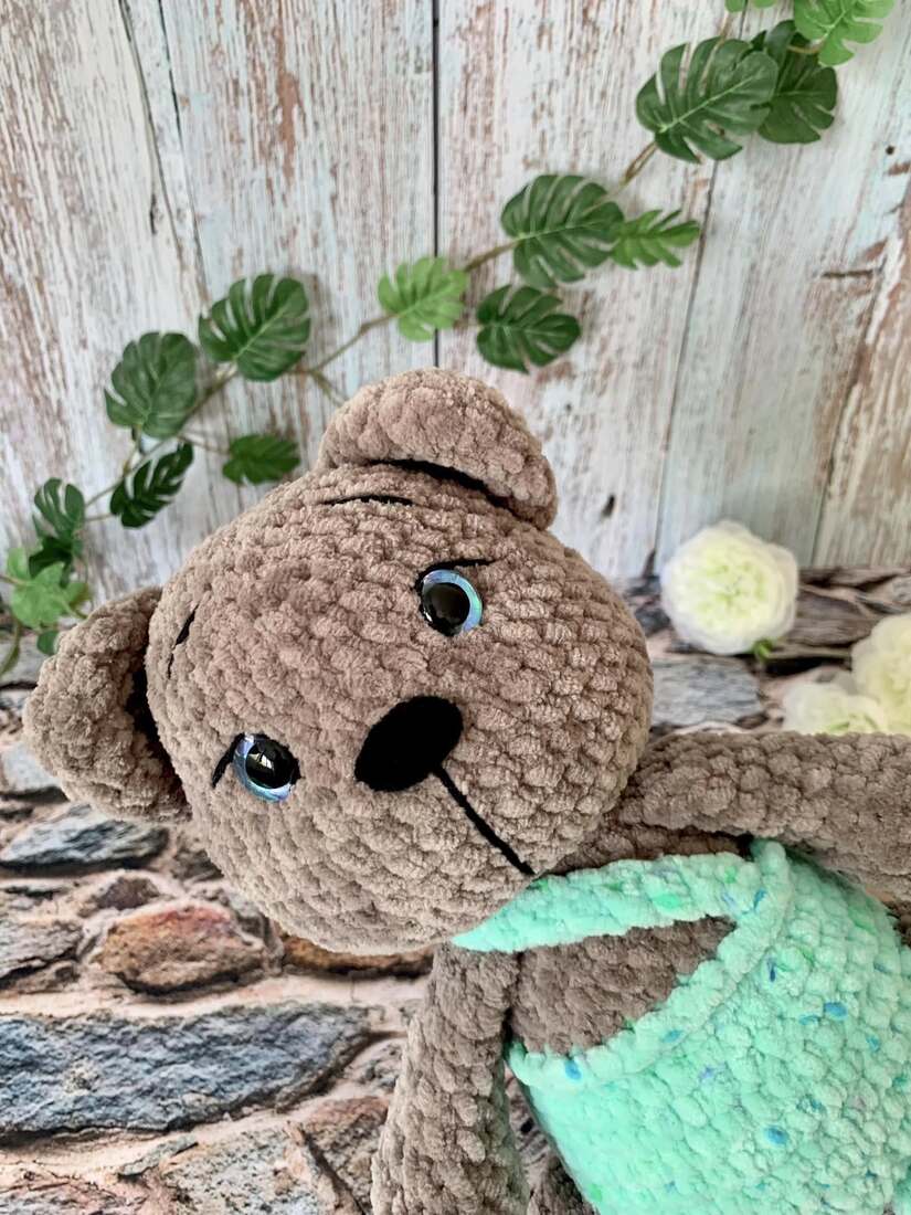 Ours en salopette - Les Mailles Calines