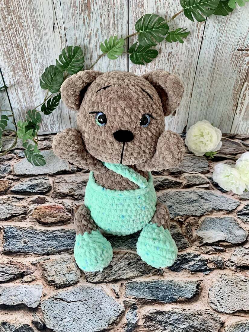 Ours en salopette - Les Mailles Calines