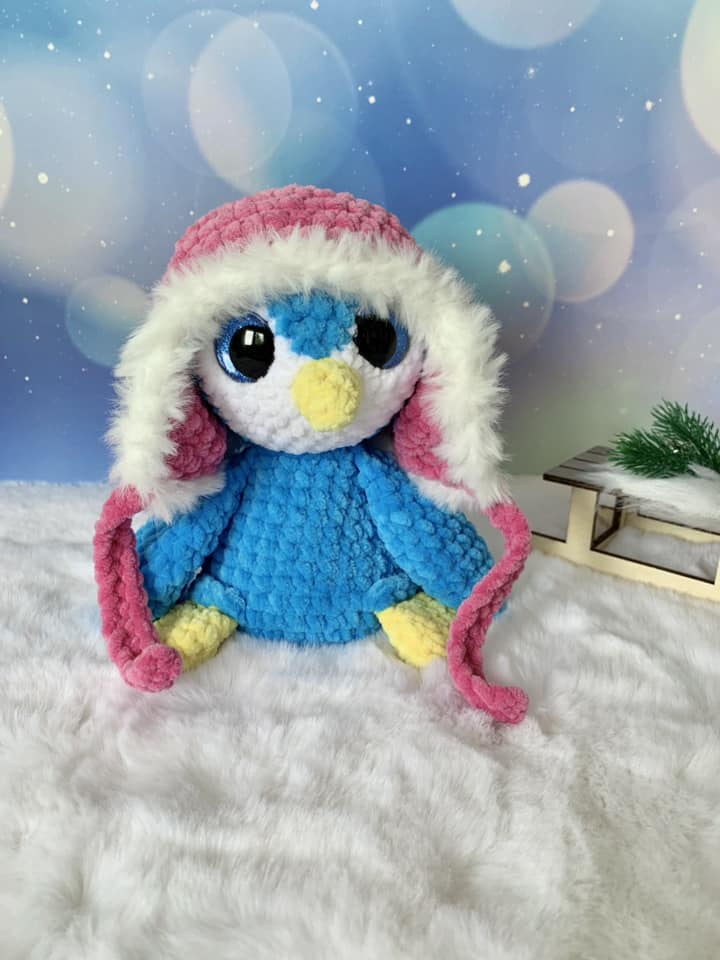 Pingouin avec bonnet - Les Mailles Calines