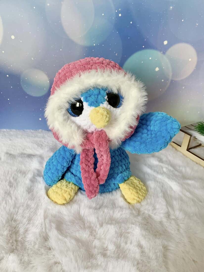 Pingouin avec bonnet - Les Mailles Calines