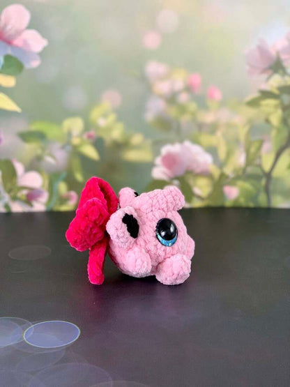 Peluche Pokémon Rondoudou avec noeud en crochet sur les Mailles Calines 