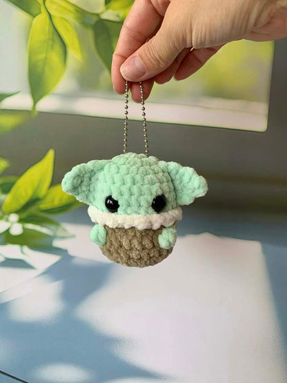 Porte-clés bébé yoda (Grogu) Les mailles calines