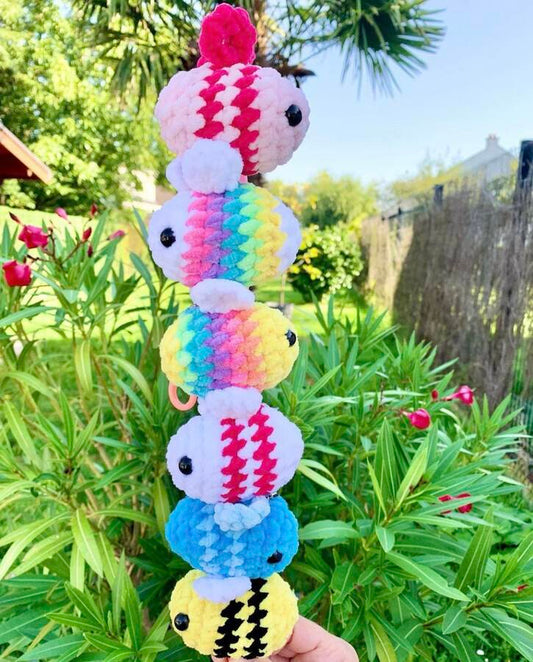 Porte-clés abeille Les mailles calines