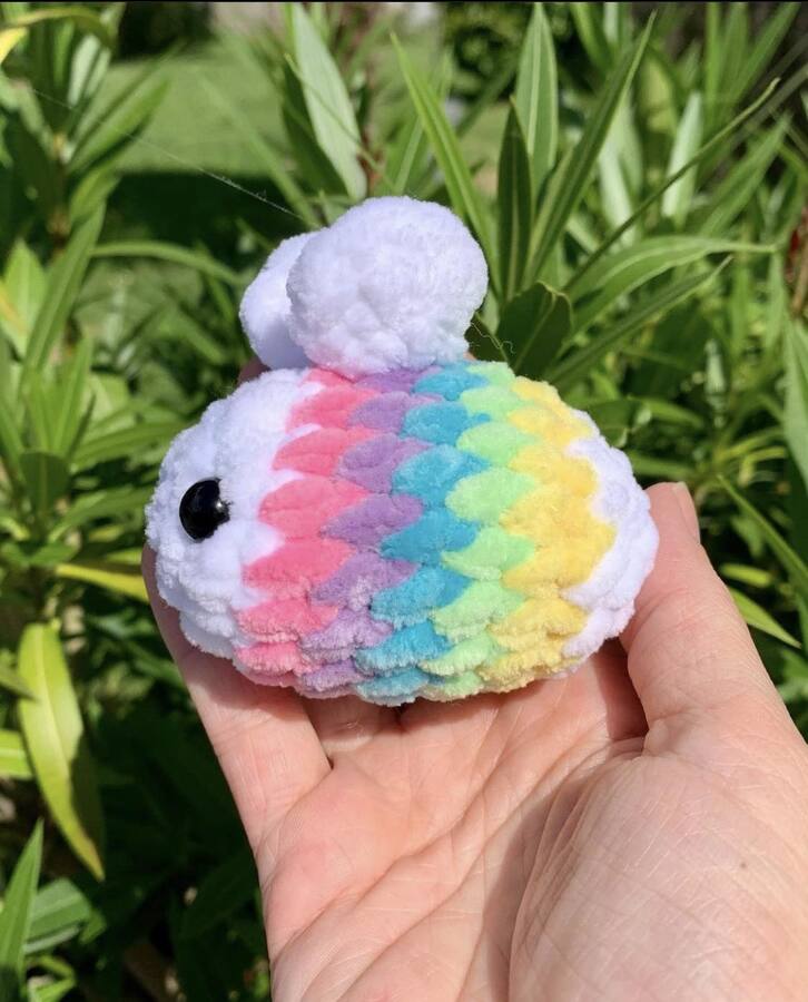 Porte-clés abeille Les mailles calines