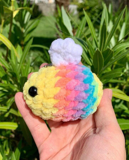 Porte-clés abeille Les mailles calines