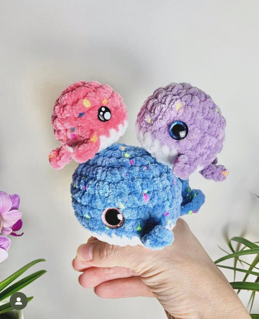 Porte-clés baleine Les mailles calines