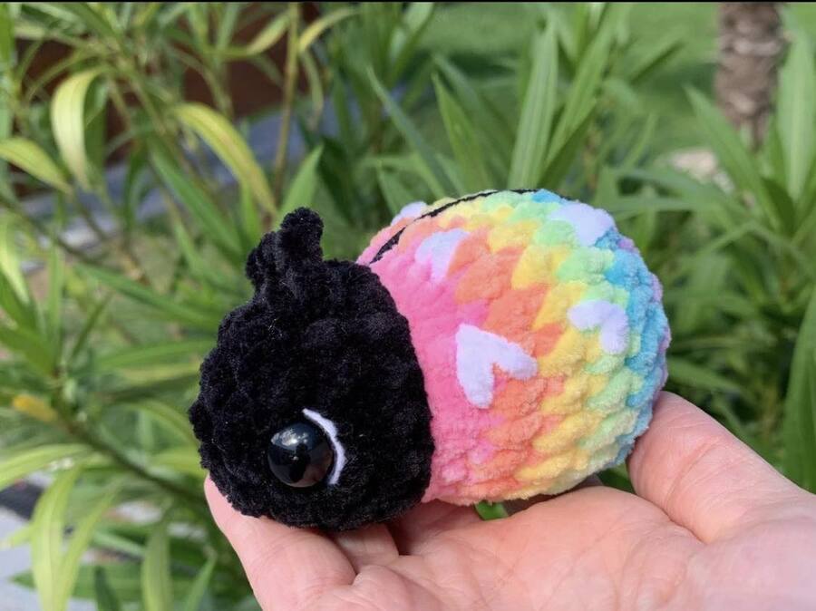 Porte-clés coccinelle - Les Mailles Calines