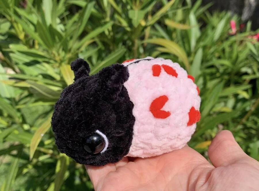 Porte-clés coccinelle - Les Mailles Calines