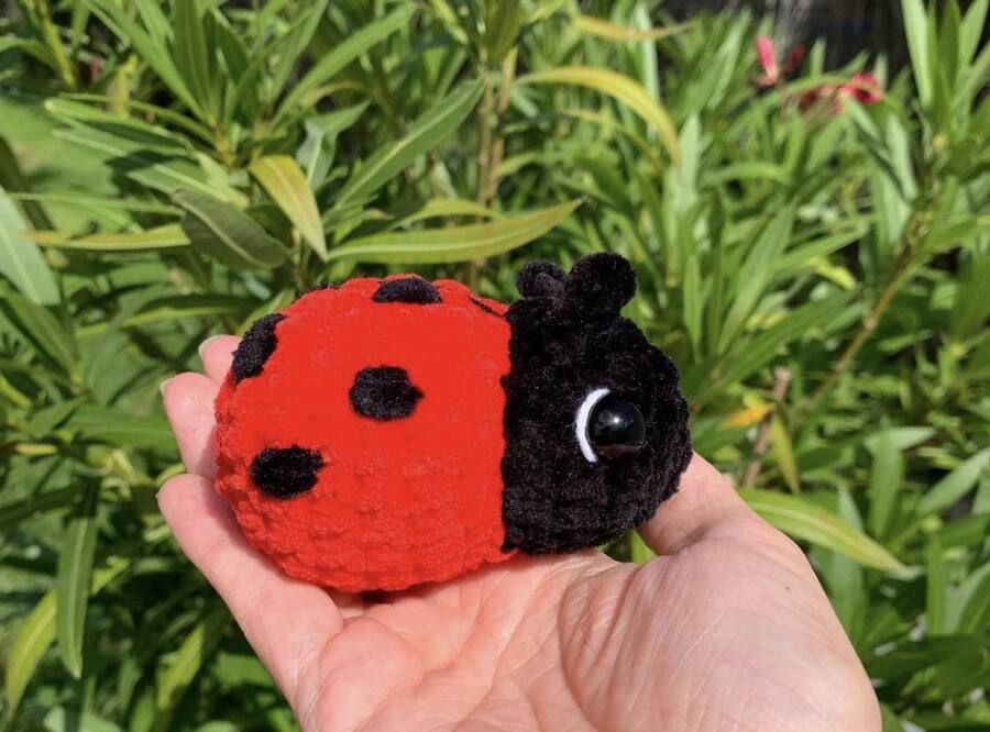 Porte-clés coccinelle - Les Mailles Calines