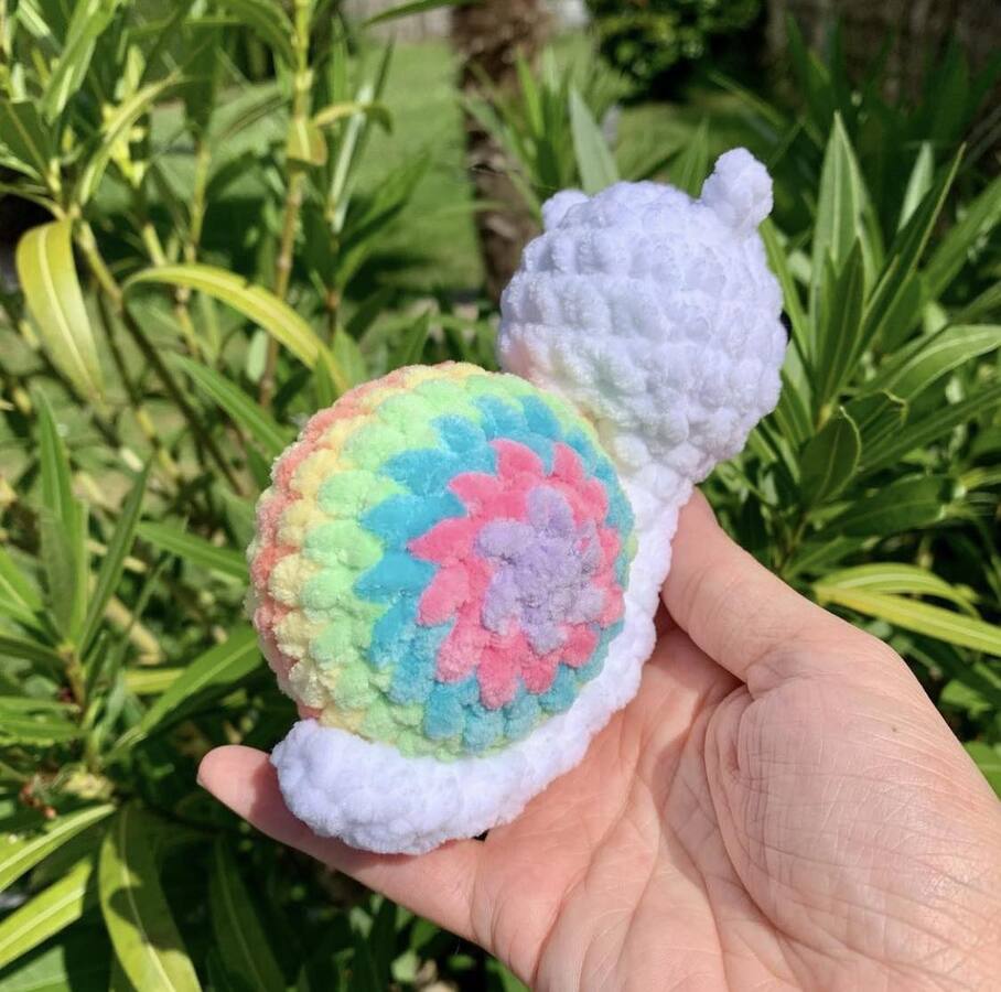 Porte-clés escargot Les mailles calines