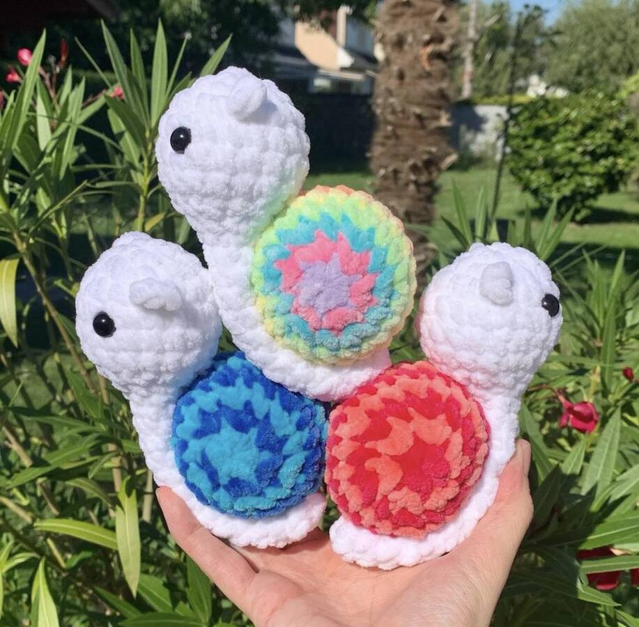 Porte-clés escargot Les mailles calines