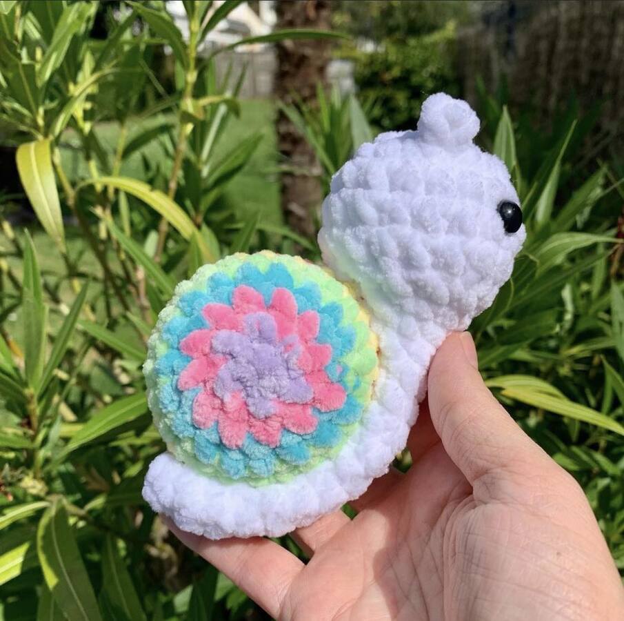 Porte-clés escargot Les mailles calines