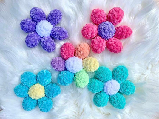 Porte-clés fleur Les mailles calines