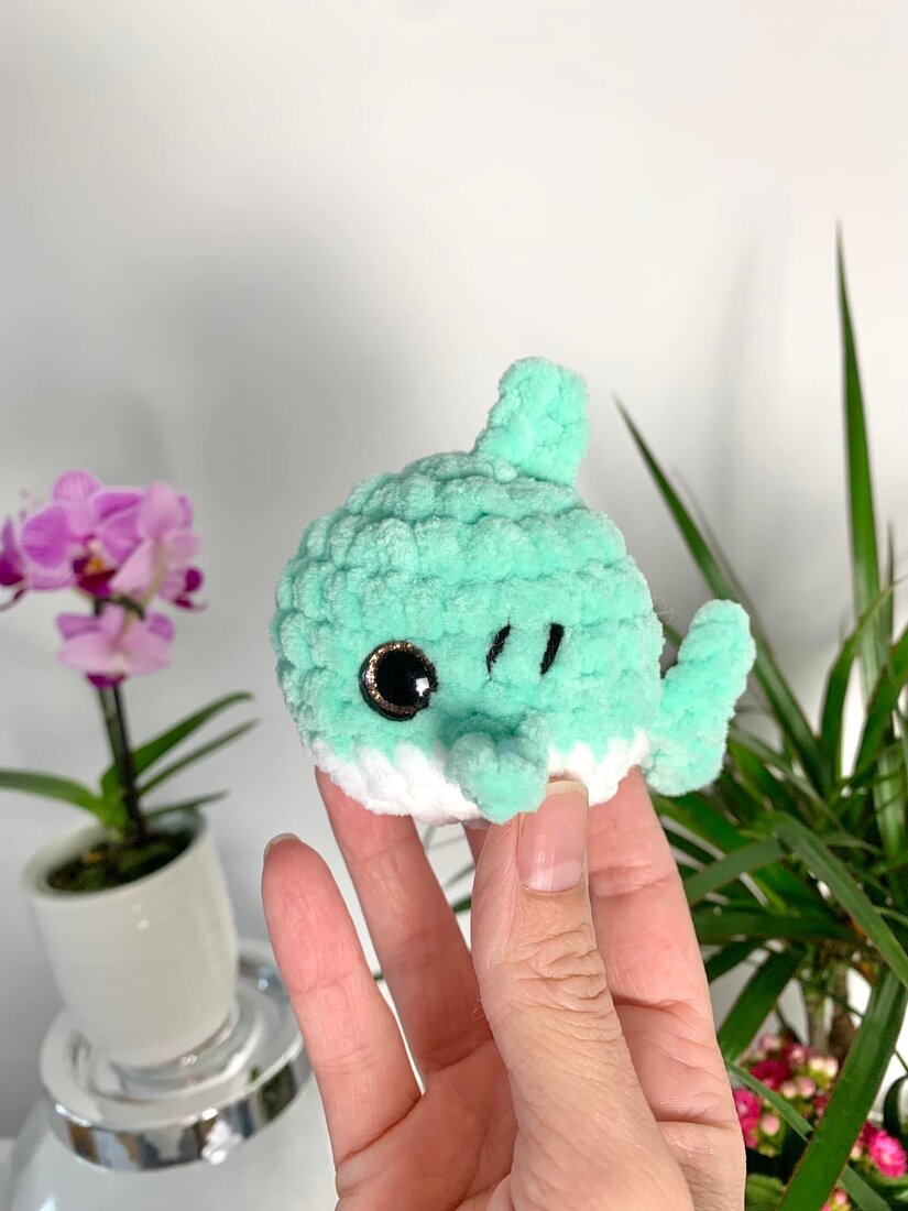 Porte-clés requin Les mailles calines