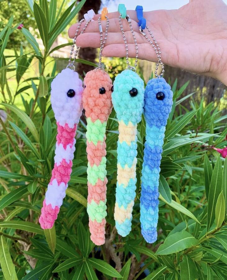 Porte-clés serpent - Les Mailles Calines