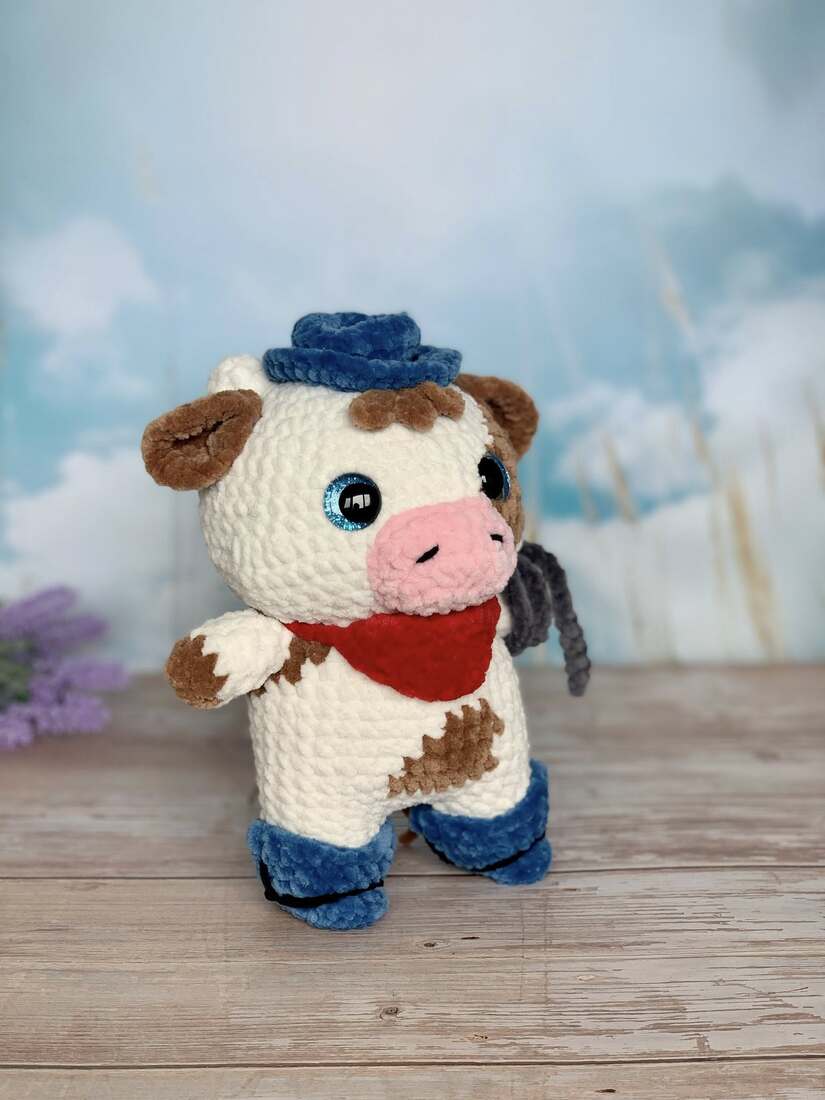 Vache cowboy - Les Mailles Calines
