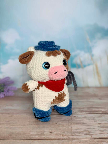 Vache cowboy - Les Mailles Calines