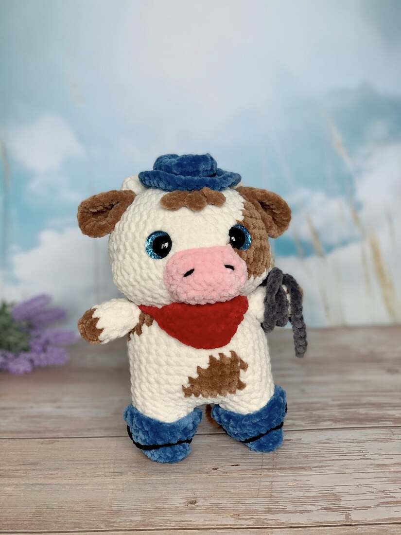 Vache cowboy - Les Mailles Calines