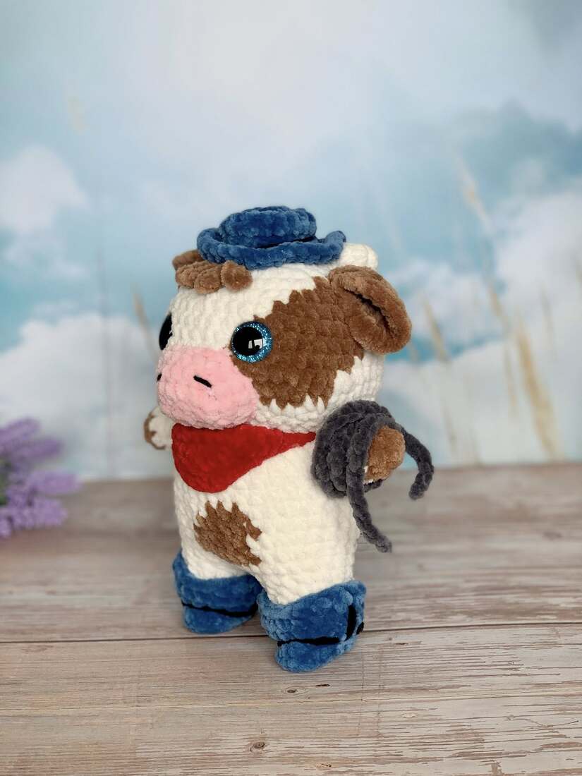 Vache cowboy - Les Mailles Calines