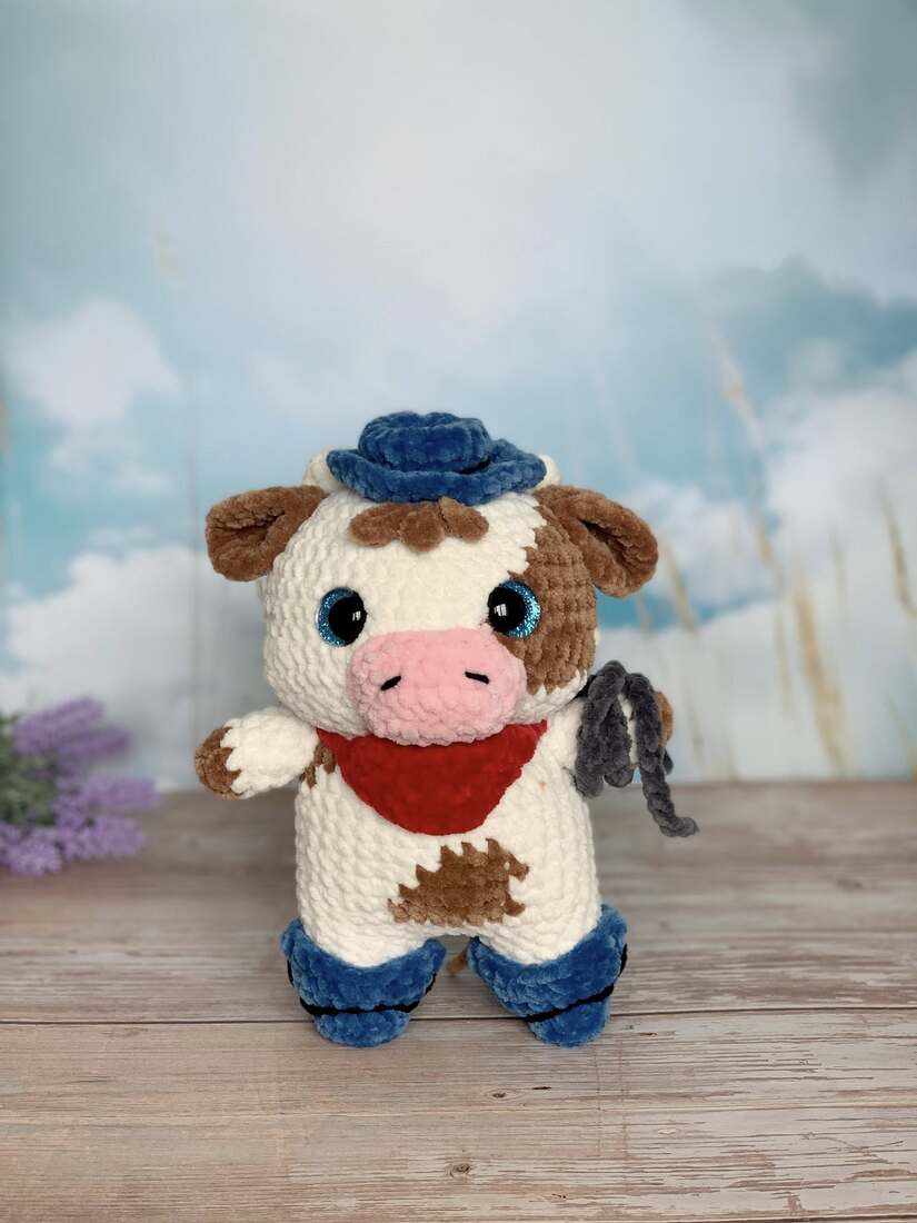 Vache cowboy - Les Mailles Calines