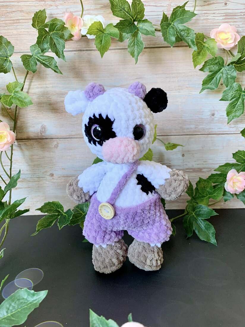 Vache salopette Les mailles calines