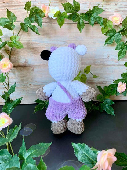 Vache salopette Les mailles calines