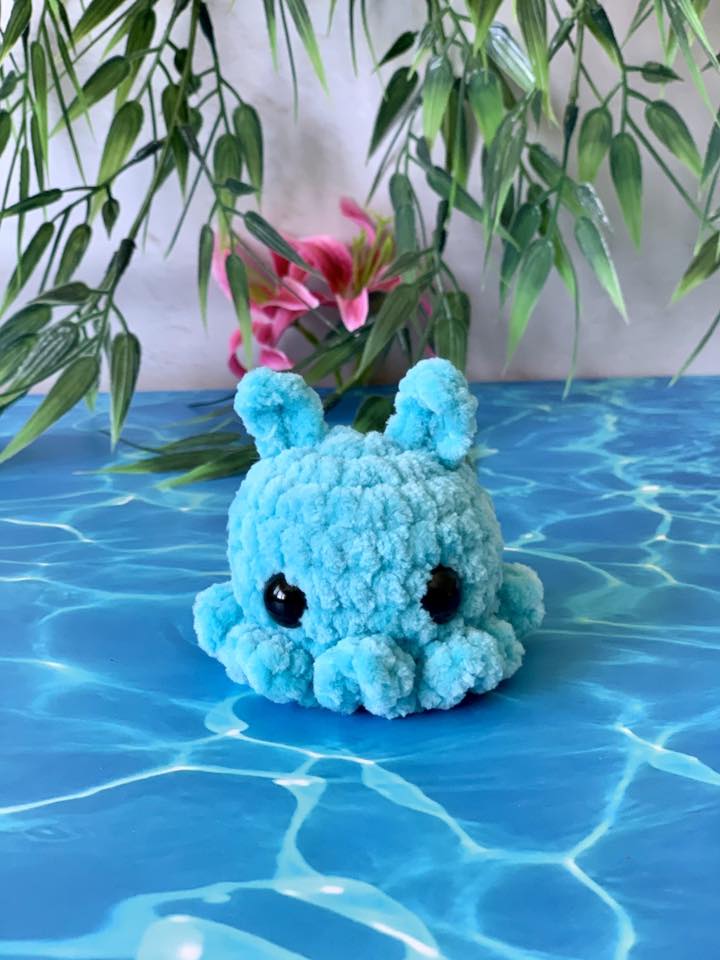 Porte-clés pieuvre jackflap Les mailles calines