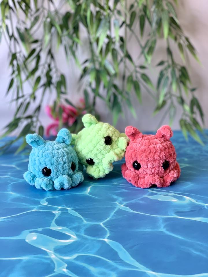 Porte-clés pieuvre jackflap Les mailles calines